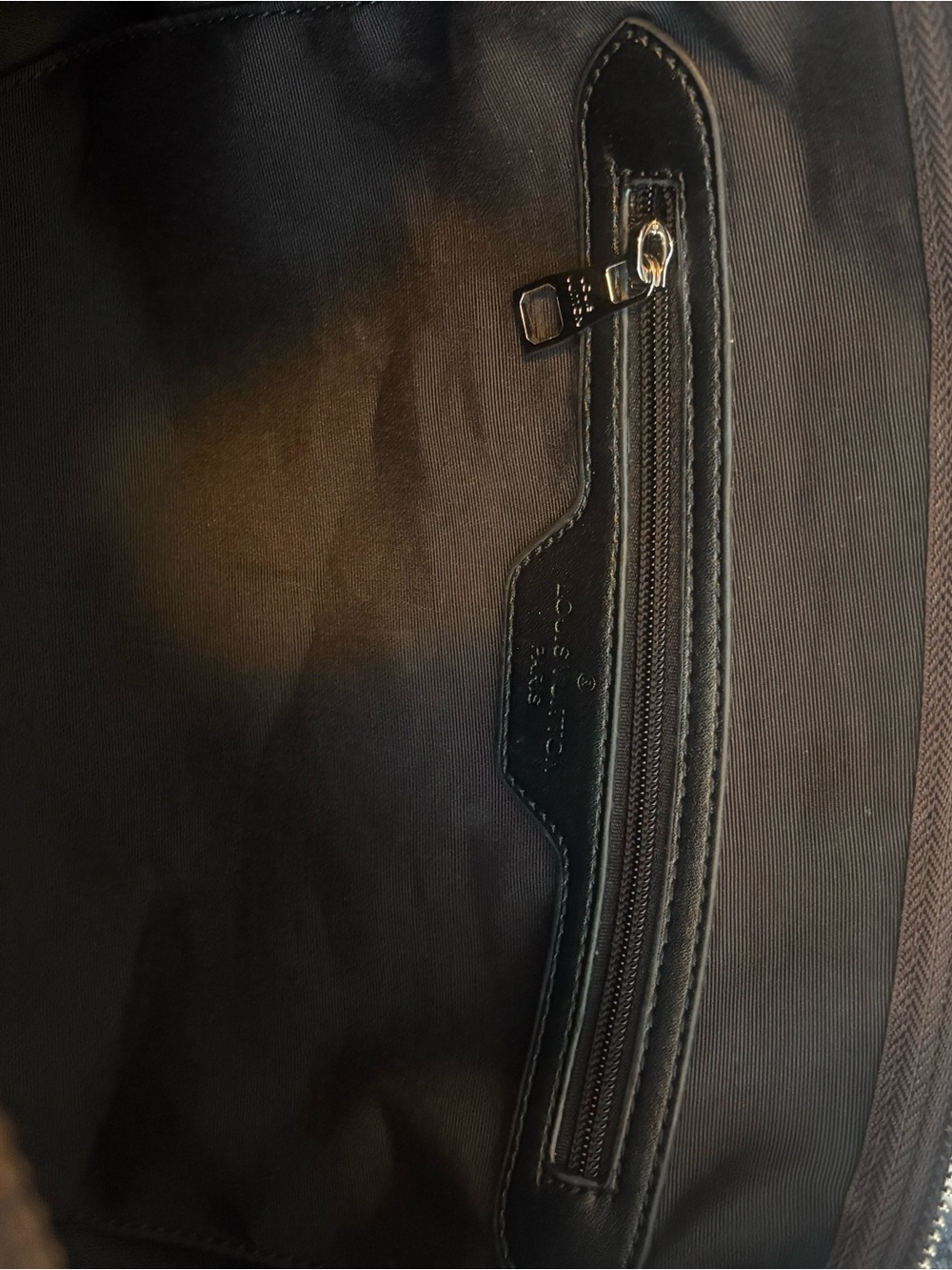 Keepall 50 Monogram Duffel with Brown Canvas and Black Trim - Picture 6 of 6